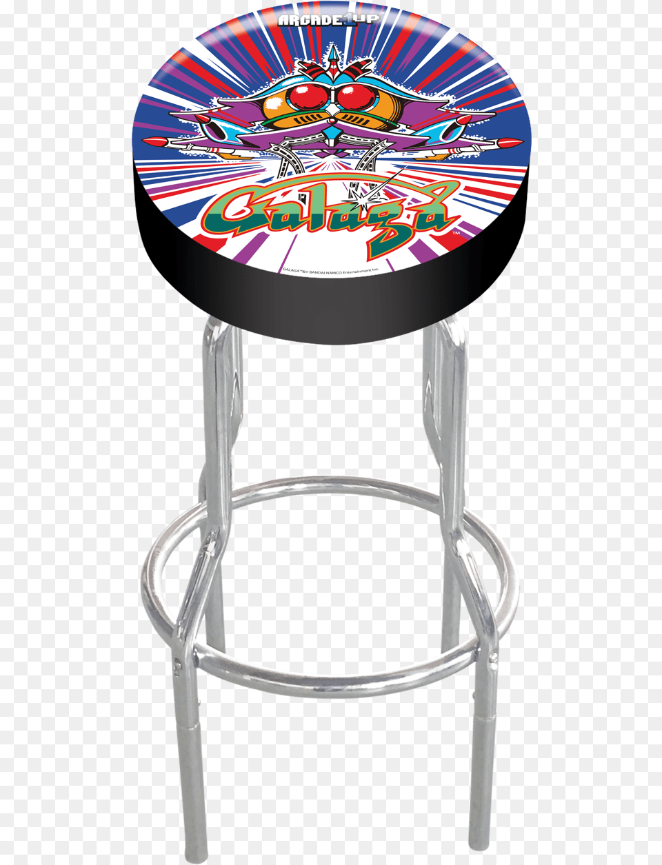 Galaga Adjustable Stool Arcade1up Stool, Bar Stool, Furniture Png Image