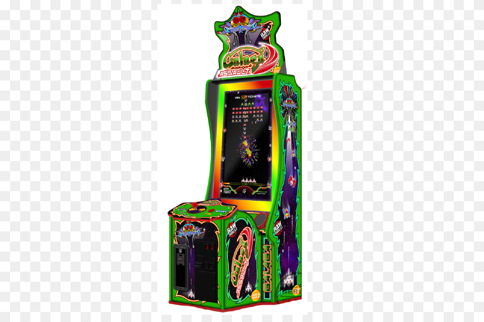 Galaga Assault, Arcade Game Machine, Game Png Image