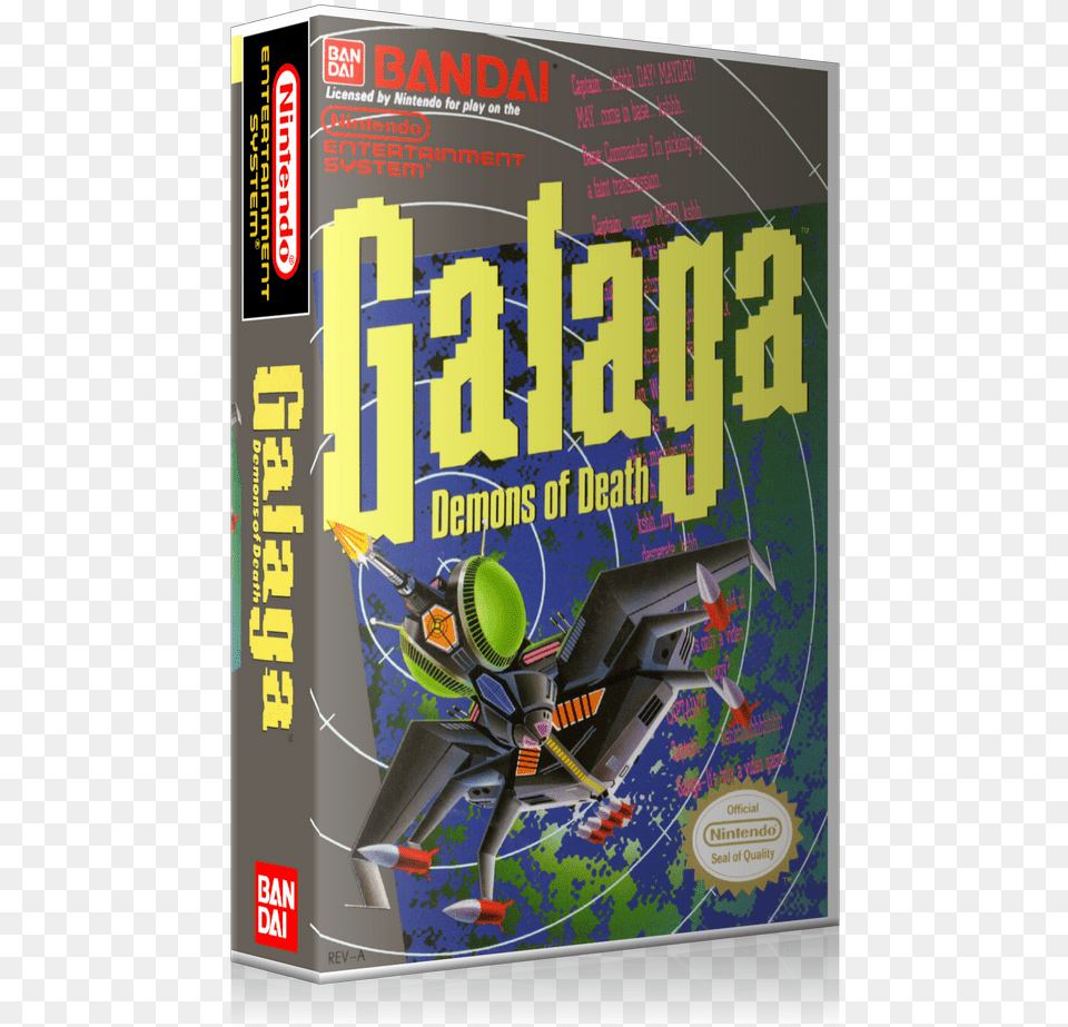 Galaga Demons Of Death, Advertisement, Book, Publication, Aircraft Free Png Download