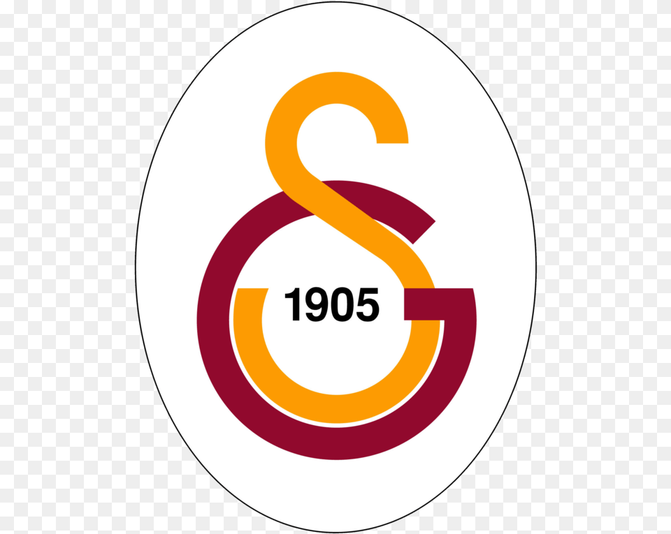 Galatasaray Sports Club Logo Galatasaray, Symbol, Number, Text, Disk Png