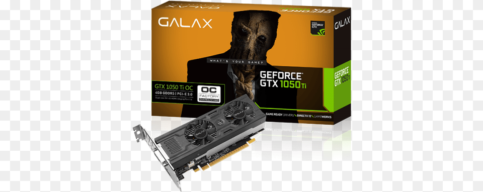 Galax Geforce Gtx 1050 Ti Oc Lp New Nvidia Graphics Cards 2017, Computer Hardware, Electronics, Hardware, Adult Free Transparent Png