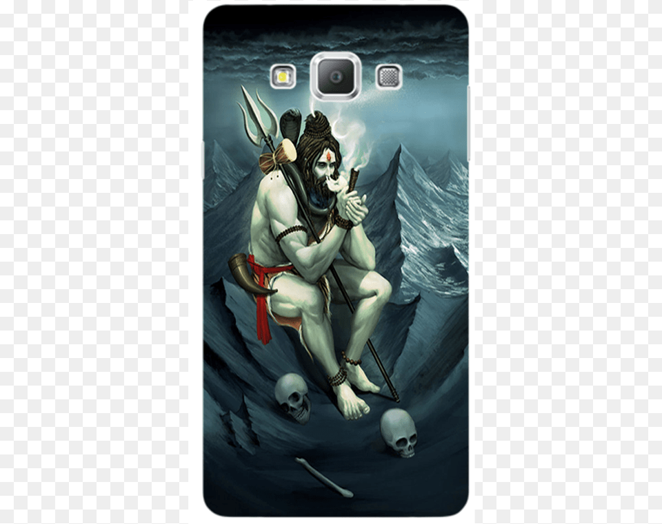 Galaxy A8 Smoking Shiva Mahadev Designer Printed 3d Lord Shiva Smoking Chillum, Book, Comics, Publication, Adult Free Png