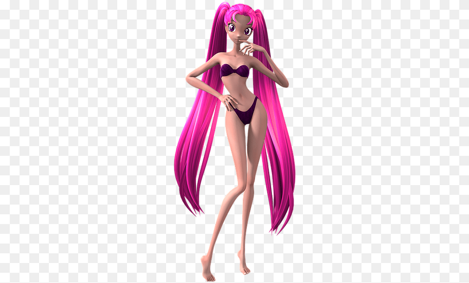 Galaxy Anime Girl, Purple, Adult, Female, Person Free Transparent Png