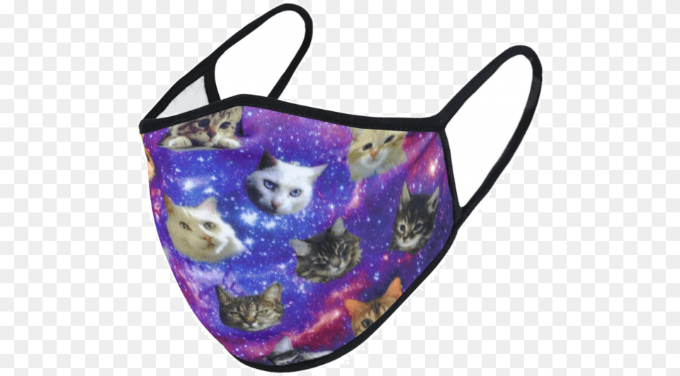 Galaxy Cat Face Mask Kitten Face Mask, Accessories, Bag, Handbag, Animal Png Image