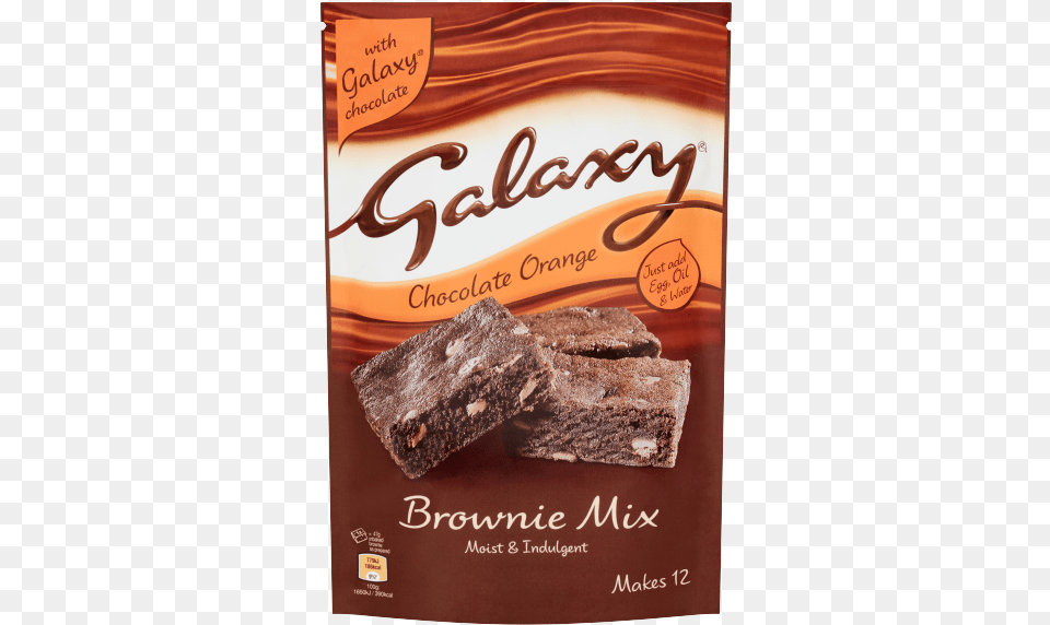 Galaxy Chocolate Orange Brownie Aimia Foods Galaxy Chocolate Orange Brownie Mix, Cocoa, Cookie, Dessert, Food Png