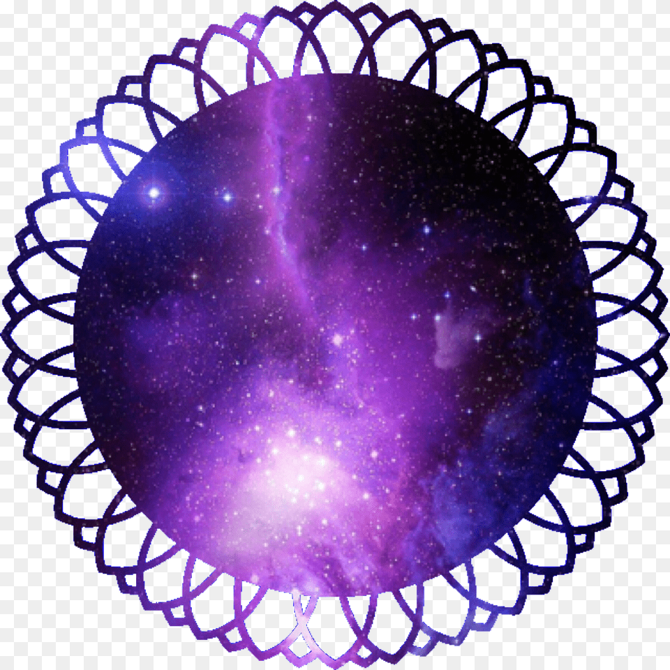 Galaxy Circle Space Cutout Stars Purple Border Jackson Wang Icons Circle, Sphere, Accessories, Astronomy, Moon Free Png Download