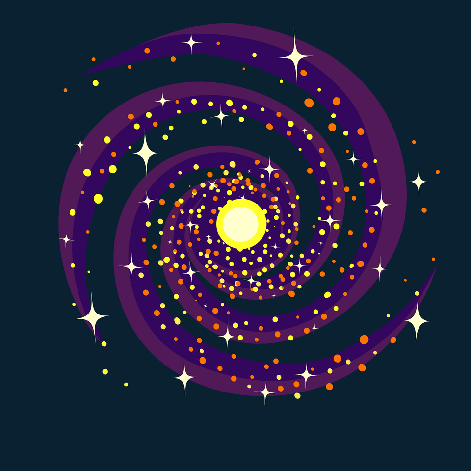 Galaxy Clipart, Nature, Night, Outdoors, Spiral Free Png Download