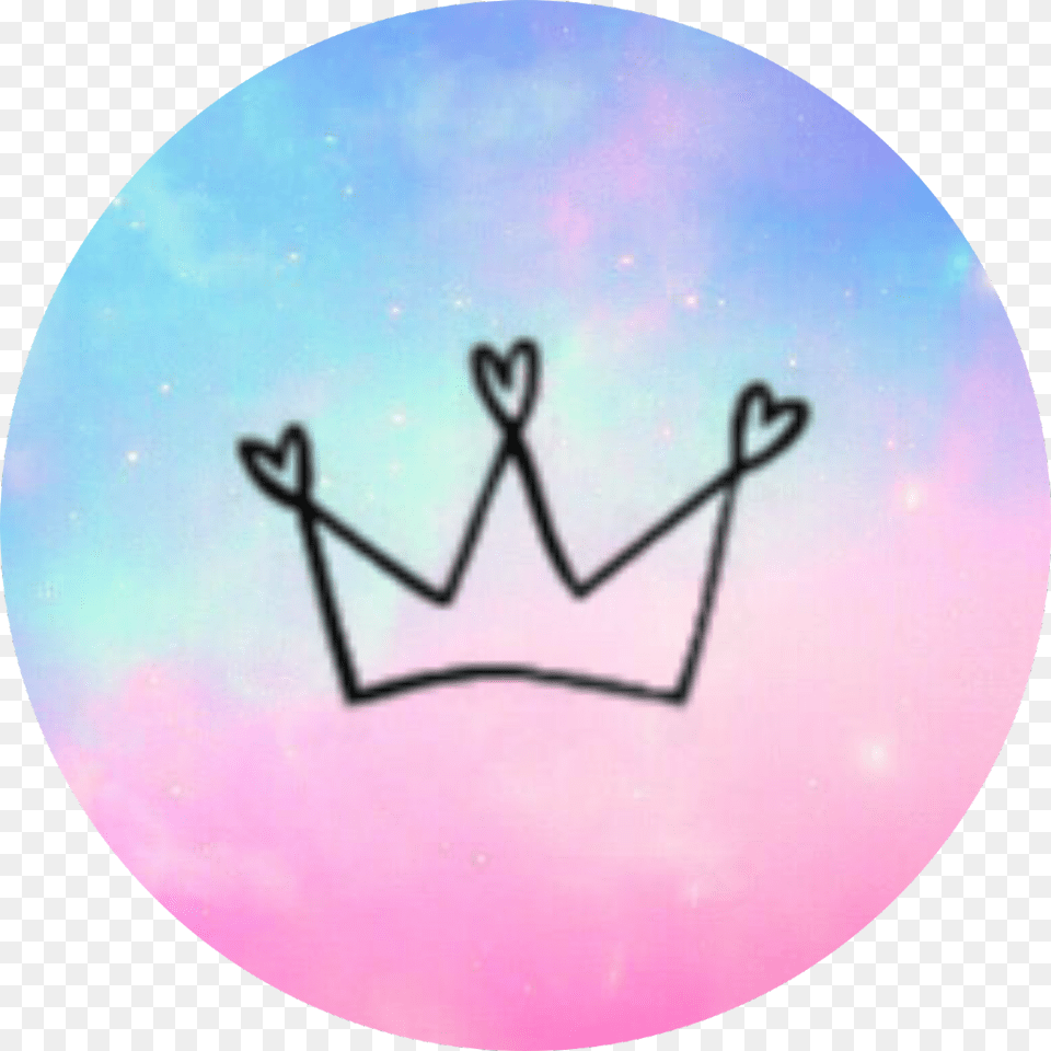 Galaxy Crown Circle Background Lineart Queen Crown With Pastel Background, Photography, Nature, Night, Outdoors Png