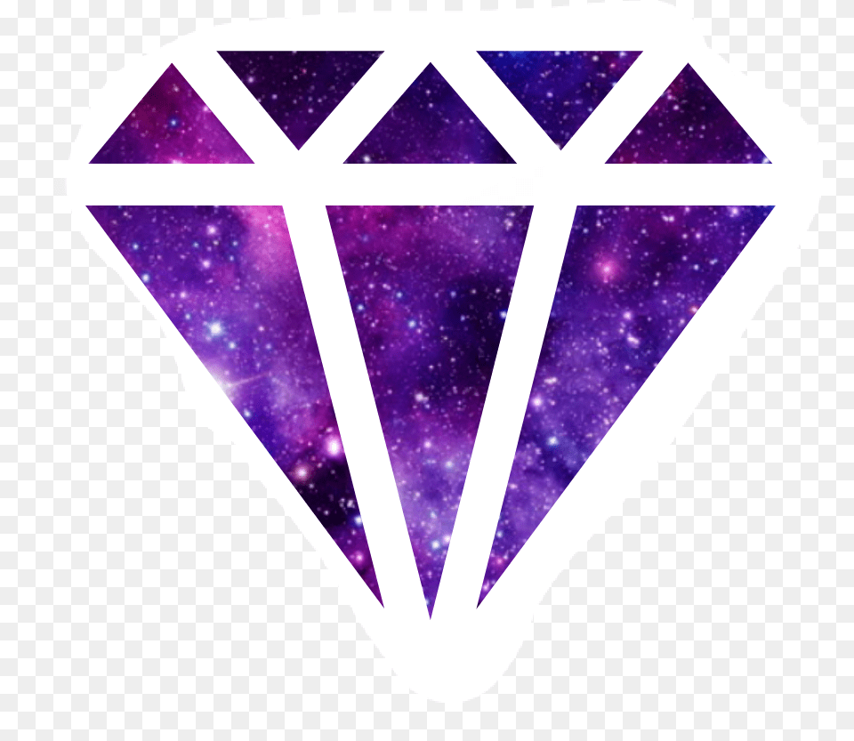 Galaxy Diamond Tumblr Galaxy Diamond Cool Pictures With Shapes, Accessories, Jewelry, Gemstone, Ornament Free Png Download