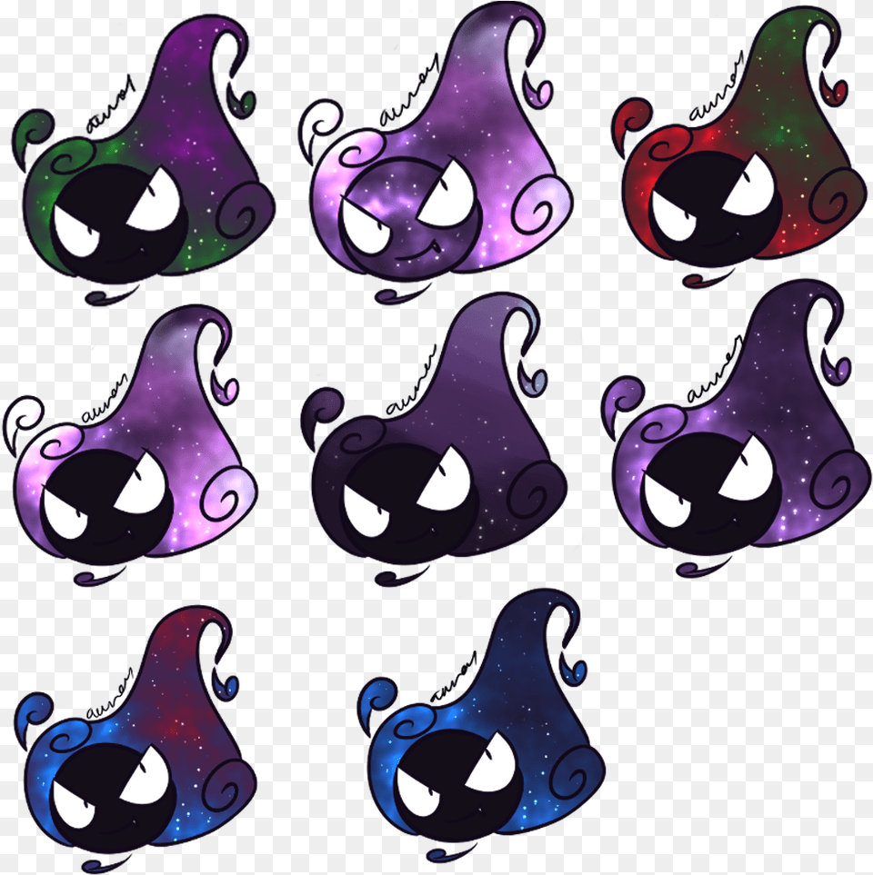 Galaxy Gastly Cartoon, Purple, Art, Graphics, Pattern Png