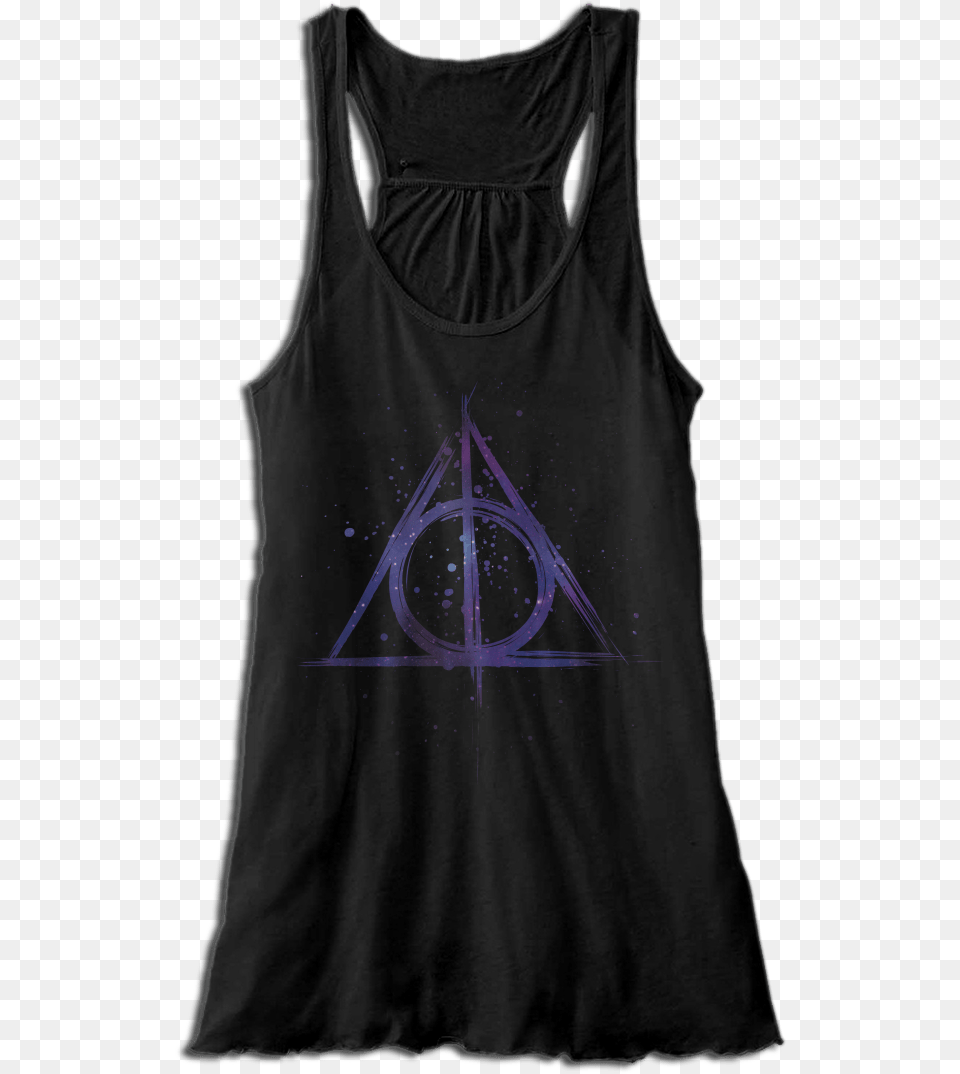 Galaxy Hallows Symbol Let That Shit Go Tanks, Clothing, Tank Top, Coat Free Png Download