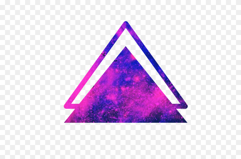 Galaxy Kawaii Edit, Purple, Triangle Free Png