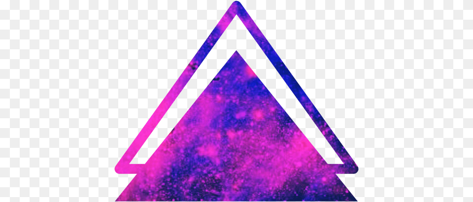 Galaxy Kawaii Edit, Purple, Triangle Png