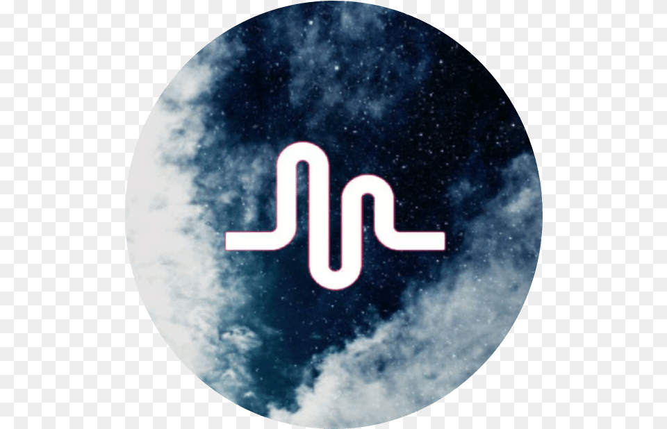 Galaxy Musically Logo Logodix Aesthetic Navy Blue Sky, Nature, Night, Outdoors, Astronomy Png Image