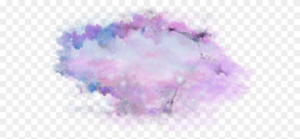 Galaxy Nebula Space Sky Effect Lighteffect Smoke Transparent Background Watercolor, Crystal, Mineral, Quartz, Purple Free Png