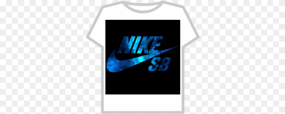 Galaxy Nike With Black Background T Shirt Roblox Nike Sb, Clothing, T-shirt Free Png