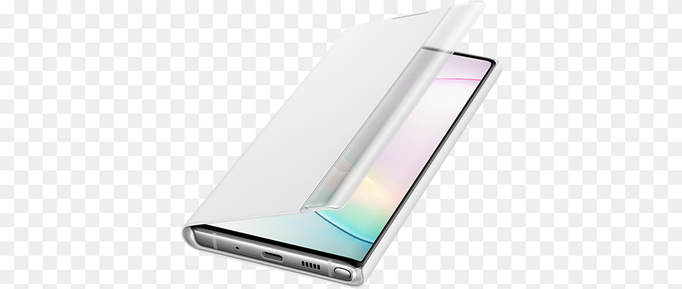 Galaxy Note 10 Clear View Cover White, Computer, Electronics, Mobile Phone, Phone Png