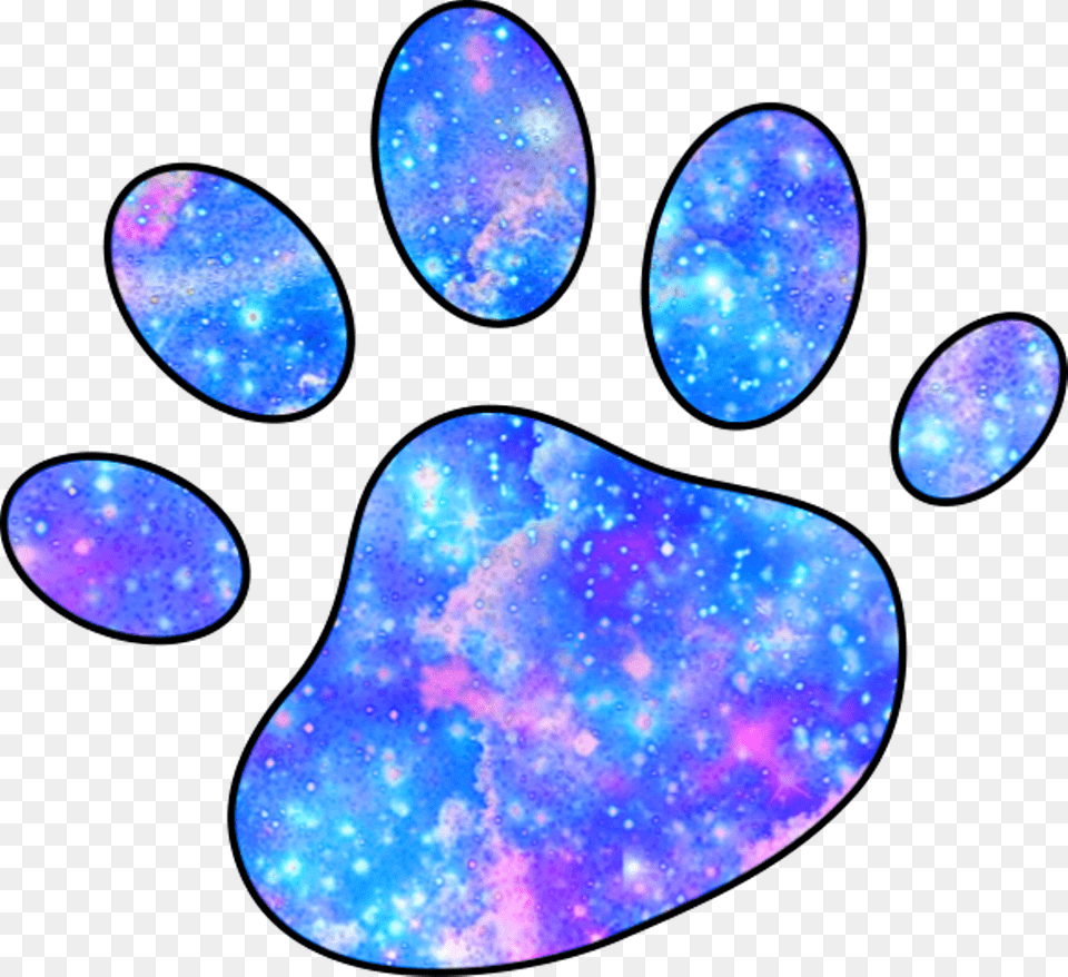 Galaxy Paws Pawprint Dog Cat Cute Clipart Download Galaxy Cat Paw Prints, Accessories, Ornament, Gemstone, Jewelry Free Transparent Png