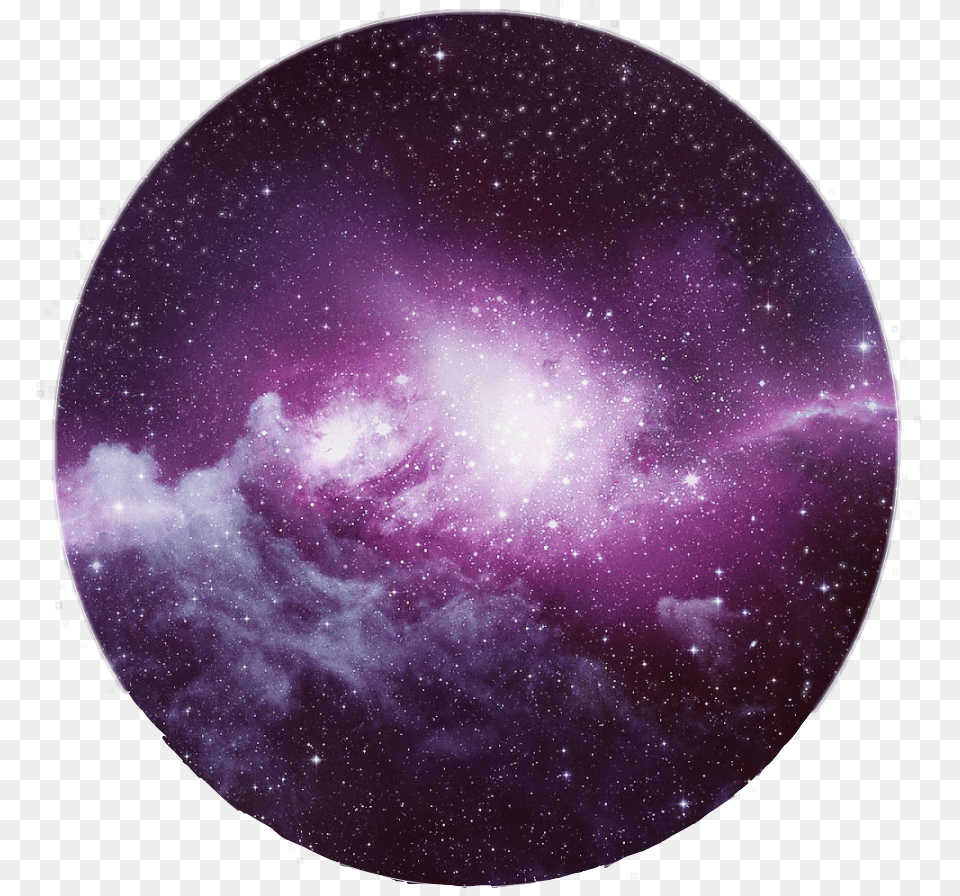 Galaxy Pink Violet Blue White Star Stars Circle Tumblr Purple Galaxy Circle, Astronomy, Nebula, Outer Space, Nature Png Image