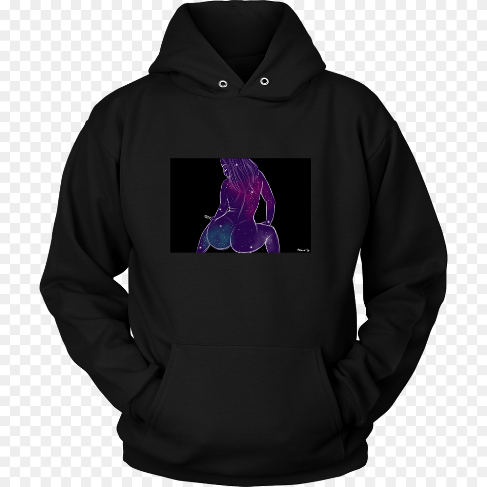 Galaxy Princess Iii Unisex Black Hoodie Shop Zahira Kelly, Clothing, Hood, Knitwear, Sweater Png Image