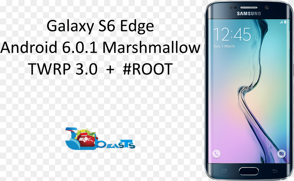 Galaxy S6 Edge Gallery Front Black Samsung, Electronics, Mobile Phone, Phone Free Png Download