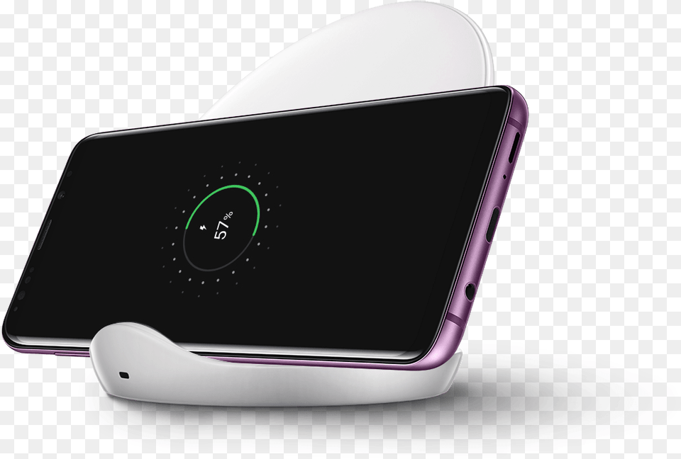 Galaxy S9 On Wireless Charger Stand In White Galaxy, Electronics, Mobile Phone, Phone Free Png Download
