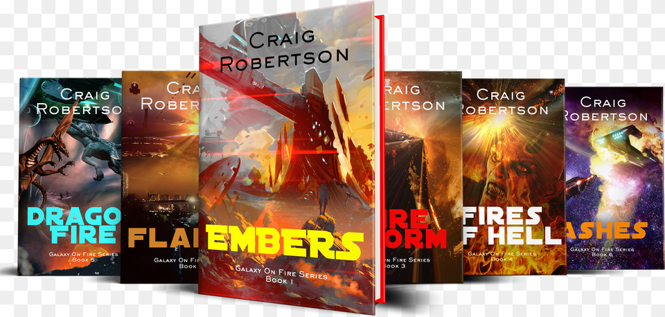 Galaxy Series 3d Line Up 6books Flyer Free Png Download