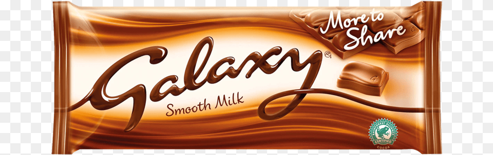 Galaxy Smooth Milk 200g Chocolate Bar, Dessert, Food, Sweets, Caramel Png Image