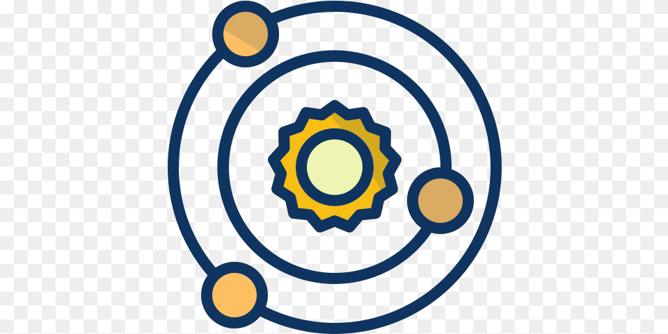 Galaxy Solar System Icon Of Space Filled Outline Dot, Ammunition, Astronomy, Grenade, Moon Free Png