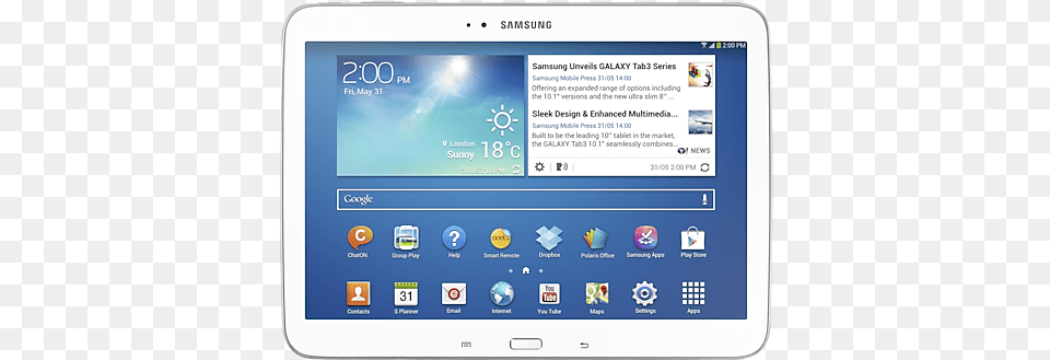 Galaxy Tab 3 101 Wi Fi Samsung Support Uk Samsung Galaxy Tab 3 P5200, Computer, Electronics, Tablet Computer, Pc Free Png Download