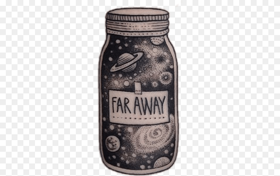 Galaxy Tattoo Black And Grey, Jar, Diaper Png Image