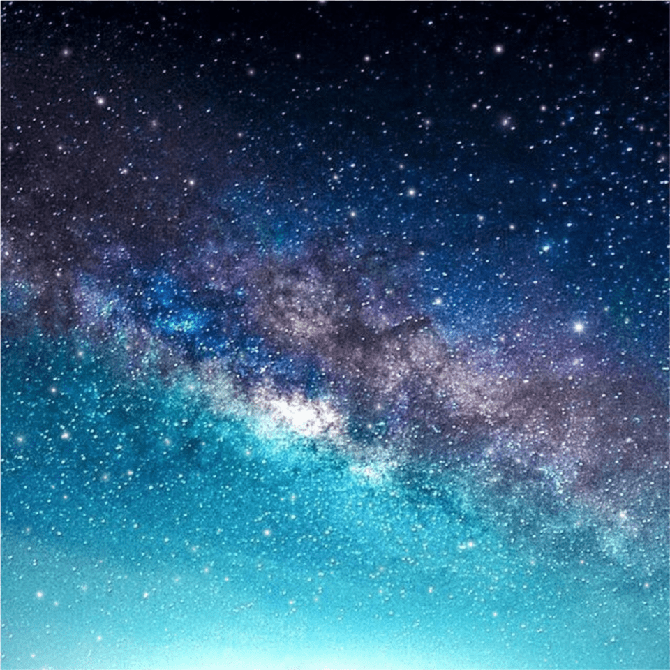 Galaxy Tumblr Lights Star Universe Blue Milky Way Galaxy Blue Png Image