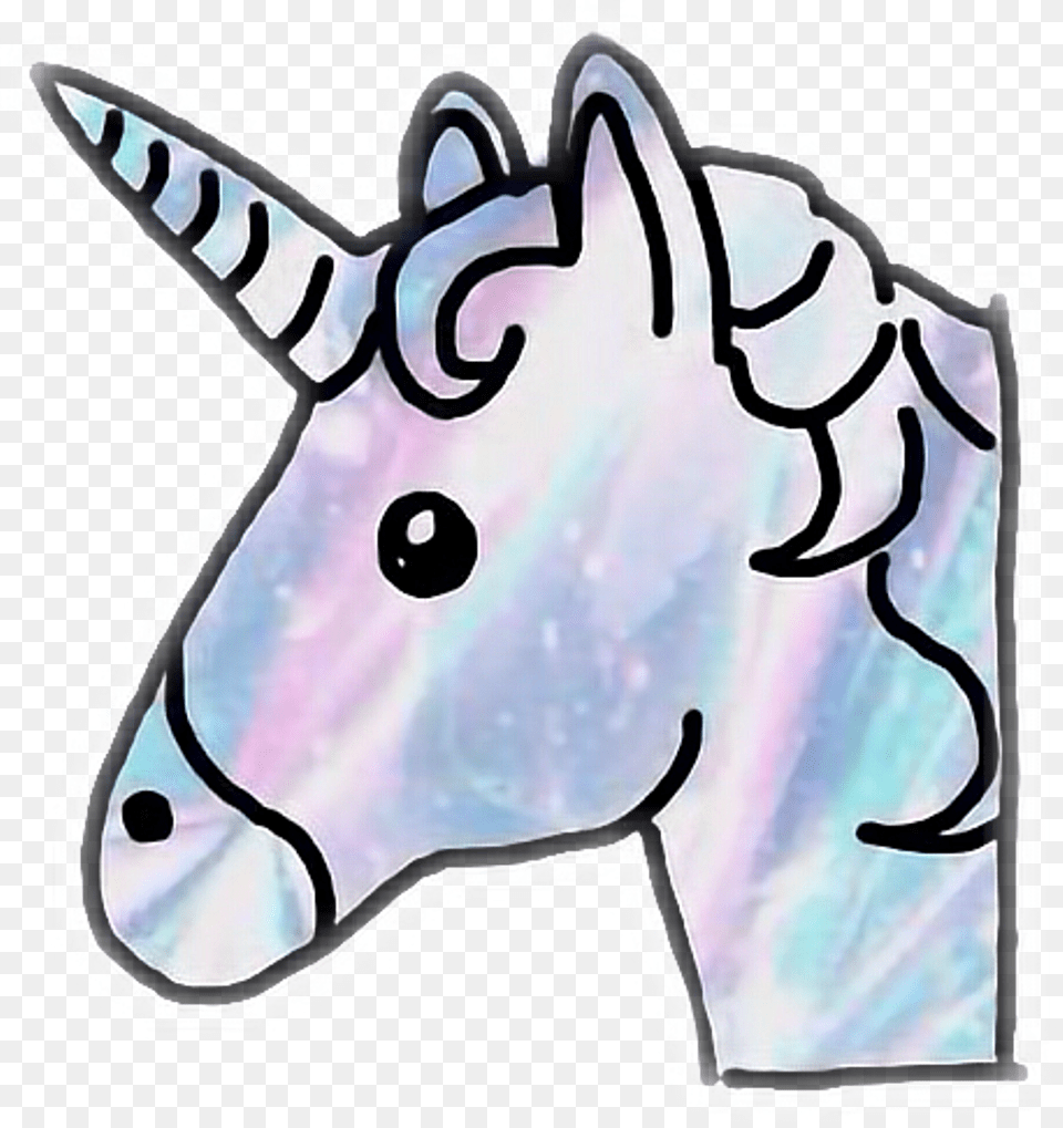 Galaxy Unicorn Emoji, Animal, Mammal, Bear, Wildlife Free Png Download