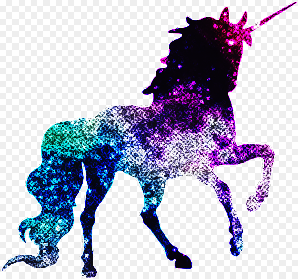 Galaxy Unicorns, Purple, Animal, Horse, Mammal Png Image