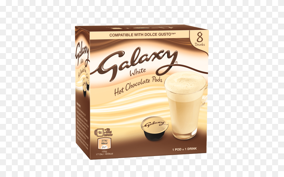 Galaxy White Hot Chocolate Pods, Beverage, Coffee, Coffee Cup, Cup Png Image