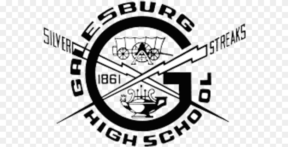Galesburg Logo Galesburg High School Logo, Wristwatch, Emblem, Symbol Png