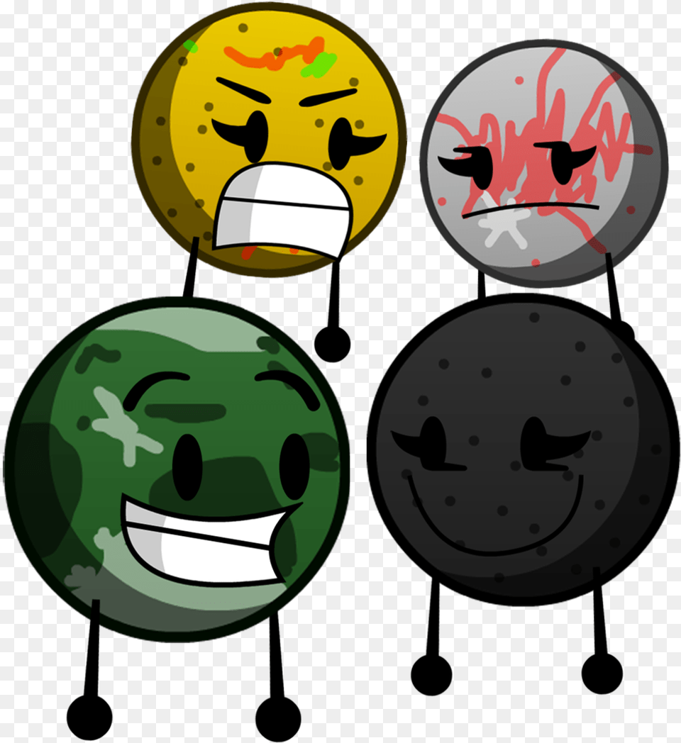 Galilean Moons Cartoon, Green, Sphere, Face, Head Free Png Download