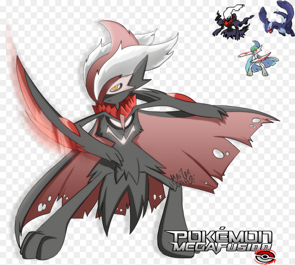 Gallade And Darkrai Fusion, Book, Comics, Publication, Device Png