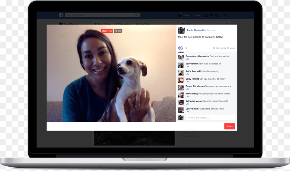 Gallery Facebook Live Live In Facebook, Screen, Computer, Electronics, Adult Free Transparent Png