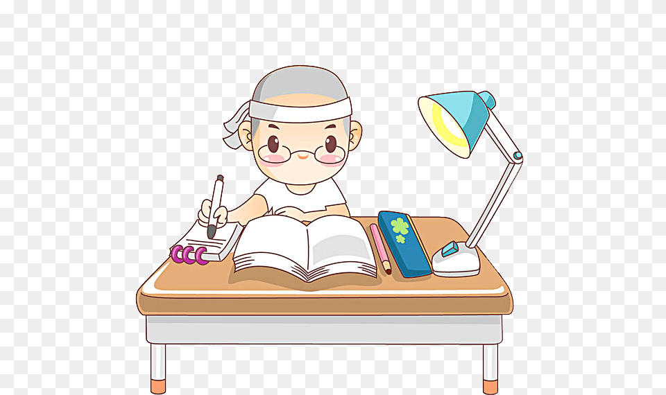 Gallery For Hardworking Clipart, Book, Publication, Lamp, Baby Free Png