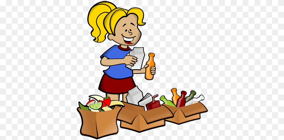 Gallery For Girl Take Out The Trash Clip Art, Banana, Food, Fruit, Plant Free Png