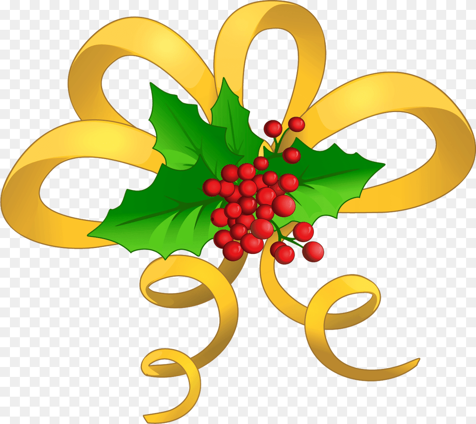 Gallery Green Christmas Bow Clip Art, Leaf, Plant, Food, Fruit Free Transparent Png