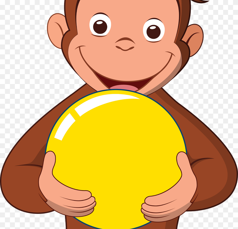 Gallery Of Curious George With Hat Transparent Background Curious George Clipart, Tennis Ball, Tennis, Sport, Portrait Png