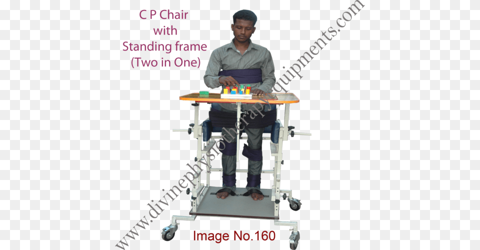 Gallery Of Therapy Equipment Cerebral Palsy Chair From Cp Chair With Standing Frame, Adult, Person, Man, Male Free Png