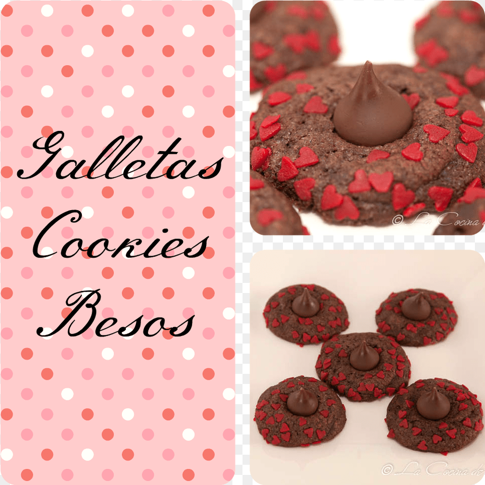 Galletas Cookies Besos Cute Background For Scrapbook, Food, Sweets, Chocolate, Dessert Png Image