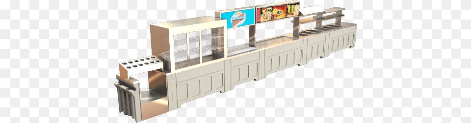 Galley Line Custom Looking Food Serving Speed Lines, Kiosk, Furniture, Table Free Transparent Png