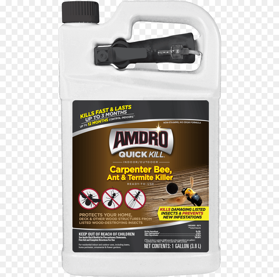 Gallon Amdro Quick Kill Lawn Insect Killer Granules, Gun, Weapon, Animal, Bee Png Image