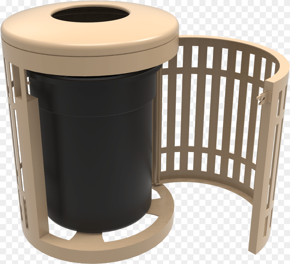 Gallon Downtown Trash Receptacle With Flattop And Lndustrial Metal Trash Bin, Can, Tin, Trash Can, Mailbox Png Image