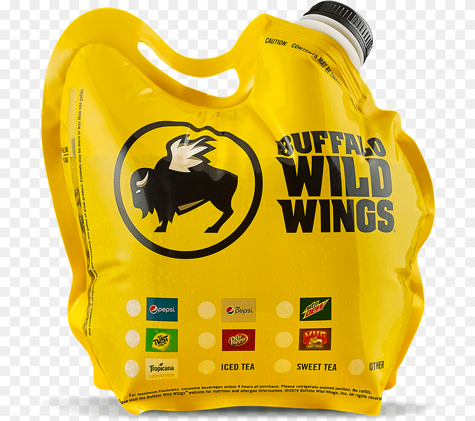 Gallon Fountain Soda Drinks Buffalo Wild Wings Menu Buffalo Wild Wings Gift Card, Clothing, Lifejacket, Vest Free Png