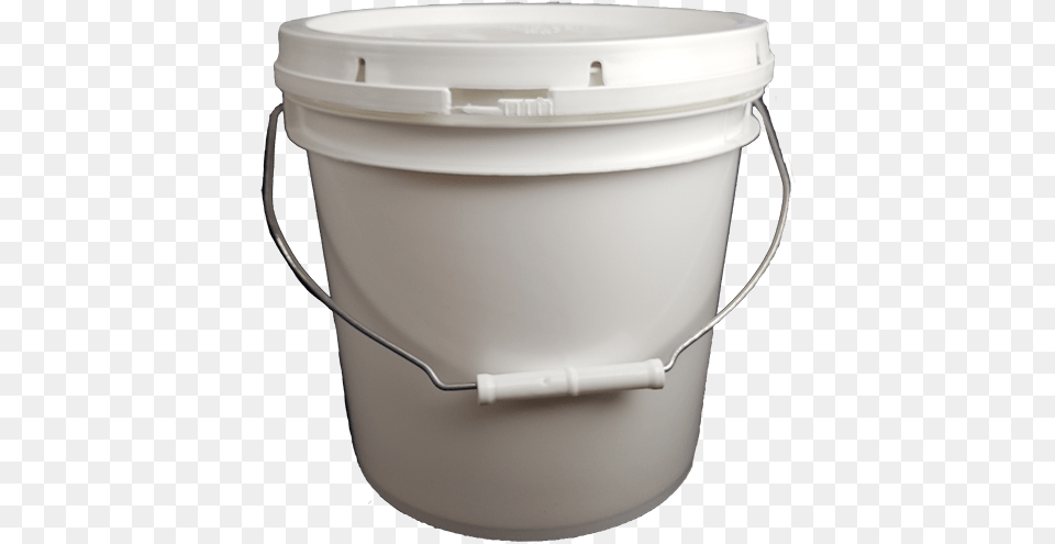 Gallon Round Pail W Wire Bale Amp Plastic Roller Grip Bucket With Lid, Cup Free Png